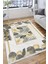 Modern Desenli Yıkanabilir Halı Kilim Kaymaz Tabanlı Yolluk Dot Tabanlı Halı 2198A 3