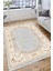 Vintage Desenli Floral Halı Yıkanabilir Kilim Kaymaz Tabanlı Yolluk Dot Tabanlı Halı 2101B 2