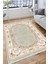 Vintage Desenli Floral Halı Yıkanabilir Kilim Kaymaz Tabanlı Yolluk Dot Tabanlı Halı 2098B 1