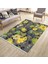 Kaymaz Tabanlı Halı Çiçek Desenli Yıkanabilir Halı Kilim Yolluk Dot Tabanlı Halı 2199C 1