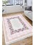 Floral Detaylı Halı Yıkanabilir Halı Kilim Kaymaz Tabanlı Yolluk Dot Tabanlı Halı 2182A 3