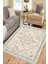 Etnik Desenli Kaymaz Taban Halı Makinede Yıkanabilir Kilim Dot Tabanlı Salon Halısı 3011A 1
