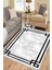 Düz Çizgili Modern Makinede Yıkanabilir Kaymaz Taban Kilim Dot Tabanlı Salon Halısı 0066O 1