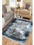 Dekoratif Gri Kilim Makinede Yıkanabilir Kaymaz Taban Kilim Dot Tabanlı Salon Halısı 0054B 3