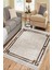 Saçaklı Dekoratif Halı Makinede Yıkanabilir Kaymaz Taban Kilim Dot Tabanlı Salon Halısı 0063C 1