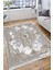 Vintage Desen Kaymaz Taban Halı Makinede Yıkanabilir Kilim Dot Tabanlı Salon Halısı 3017A 1