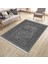 Antrasit Bohem Desen Makinede Yıkanabilir Kilim Kaymaz Dot Tabanlı Koridor Antre Halısı 3058A 2