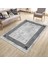 Gri Dekoratif Halı Makinede Yıkanabilir Kaymaz Taban Kilim Dot Tabanlı Salon Halısı 0062B 3