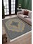 Özel Tasarım Vintage Kaymaz Tabanlı Makinede Yıkanabilir Kilim Dot Tabanlı Salon Halısı 3120A 3