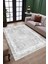 Gri Dekoratif Halı Makinede Yıkanabilir Kaymaz Taban Kilim Dot Tabanlı Salon Halısı 0061C 2