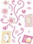 Defter Sticker,laptop Sticker Çiçekli Ağaç Desenli Pvc 70X50X0,5CM 3