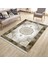 Kahverengi Göbekli Desen Kaymaz Taban Halı Makinede Yıkanabilir Kilim Dot Tabanlı Halı 3019A 2