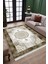 Kahverengi Göbekli Desen Kaymaz Taban Halı Makinede Yıkanabilir Kilim Dot Tabanlı Halı 3019A 3