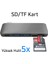 Ally 5 In1 Usb-C Hub 3.0 Type-C Şarj Kart Reader Type-C Bütün Cihazlar Için-(5 - HNK1353-9778 5