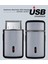 Gümüş Seyahat Uygun Tıraş Makinesi, USB Şarjlı, Alüminyum Metal Gövde 1