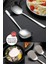 Pratik 2 Adet Paslanmaz Gold Çelik Lüx Servis Salata Kaşığı Spatula Çelik Yemek Servis Kaşığı 21CM 1