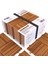 Masif Akasya Zemin Kaplaması 30CM×30CM (10 Adet Karo = 0,9 M2)/paket Veranda ve Balkon Için Paket Başına Benzersiz 5 Yil Garanti Renk;altın Teak 1