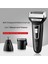 Fonksiyonlu Saç Sakal ve Yüz Tıraş Makinesi Seti, Siyah, 3'ü Bir Arada 2