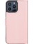 Apple iPhone 13 Pro Max Uyumlu Deri Cüzdanlı Kılıf Toz Pembe 3