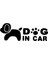 Dog In Car Sticker Oto Motor Laptop Duvar Folyo Sticker 20 x 8 cm 2