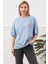 Baskılı Tişört Mavi 5