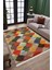 Kaymaz Tabanlı Halı Makinede Yıkanabilir Kilim Desenli Dot Tabanlı Mutfak Halısı 8001A 4