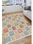 Kaymaz Tabanlı Halı Makinede Yıkanabilir Kilim Desenli Dot Tabanlı Mutfak Halısı 8001A 2
