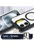 Iphone 11 Kılıf Standlı Mika Magsafe Hassas Butonlu Metal Tuşlu + Kamera Lens Camı Hediyeli Set 3