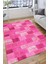 Kaymaz Tabanlı Halı Makinede Yıkanabilir Kilim Desenli Dot Tabanlı Mutfak Halısı 8001A 4