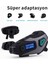 Kameralı Ekranlı Intercom Bluetooth Motosiklet Kask Kulaklığı 32 GB Sd Kart Hediyeli 4