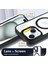 Iphone 15 Kılıf Standlı Mika Magsafe Hassas Butonlu Metal Tuşlu Kapak + Kamera Lens Camı Hediyeli Set 5