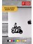 Yarış Motoru Sticker Oto Motor Laptop Duvar Folyo Sticker 15X15 cm 3