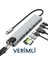 Macbook Pro Air Uyumlu USB Type-C 8 Hub Dönüştürücü Çevirici Çoklayıcı 8
