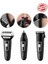 3'ü Bir Arada Tıraş Makinesi, Siyah, Profesyonel, Fonksiyonlu 1
