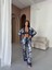 Ipek Saten Çiçek Desen Pijama Takımı 3