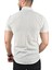 Slim Fit Likralı Spor Gömlek Dar Kesim Çizgili Kısa Kol Gömlek 2501218 5