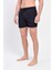 Erkek Siyah Deniz Şortu Fermuarlı Cepli 12018 4