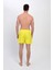 Erkek Sarı Deniz Şortu Fermuarlı Cepli 12018 1