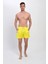 Erkek Sarı Deniz Şortu Fermuarlı Cepli 12018 2