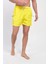 Erkek Sarı Deniz Şortu Fermuarlı Cepli 12018 5