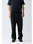 Konforlu Relaxed Fit Iş Pantolonu - Orta Bel, Metal Detaylı, Uzun 3