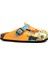 G251 Animals Desen Baskılı Burnu Kapalı Turuncu Mavi Sabo Kız Çocuk Kadın Terlik 3