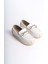 Hıra Bağcıksız Ortopedik Rahat Taban Kalp Desenli Kadın Babet Ayakkabı Kt Beyaz 1
