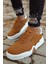 J037 Ortopedik Taban Günlük Süet Erkek Sneaker Spor Ayakkabı Sbt Taba 1