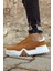 J037 Ortopedik Taban Günlük Süet Erkek Sneaker Spor Ayakkabı Sbt Taba 3