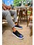 J251 Mirror Ortopedik Taban Günlük Cilt Erkek Sneaker Spor Ayakkabı Cbt Siyah/mavi 2
