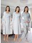 Dvina Effortt Lohusa 4'lü Set - Sabahlık/pijama Takımı/gecelik Mavi - 8086 1