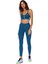 One Luxe Kadın Mavi Mid Rise Antrenman Spor Taytı AT3098-404 4