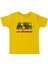 Super Daddio Baba Baskılı Sarı Unisex Çocuk Tişört 1