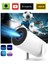 Taşınabilir Ultra Hd Projektör, Android 12, 200 Ansı, Wifi, Beyaz 1